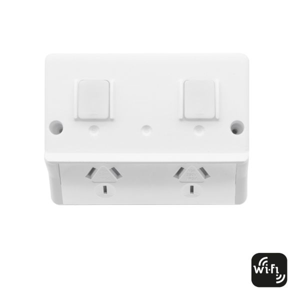 SPP02GIP-WIFI_Mercator Ikuu Smart External Double Power Point IP54 WiFi