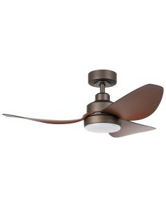 Torquay DC Ceiling Fan In Oil Rubbed Bronze With Remote & CCT LED Light 42"