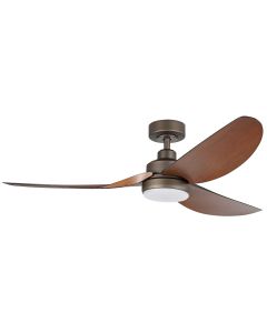 Torquay DC Ceiling Fan In Oil Rubbed Bronze With Remote & CCT LED Light 56"