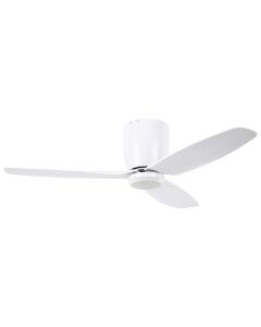 Eglo Seacliff DC 44" 3 Blade Low Profile Ceiling Fan & LED Light White 