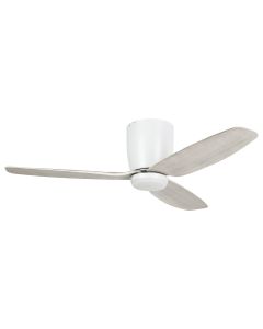 Eglo Seacliff DC 44" 3 Blade Low Profile Ceiling Fan & LED Light White Oak