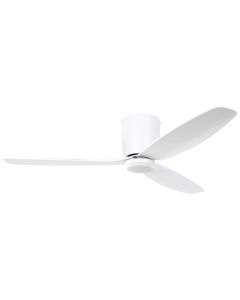 Eglo Seacliff DC 52" 3 Blade Low Profile Ceiling Fan & LED Light White