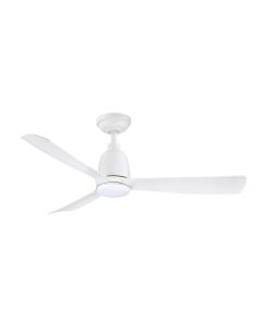Kute 44″ 3 Blade DC Ceiling Fan White with 14W Dimmable LED Light