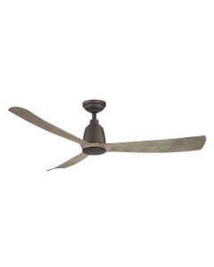 Kute 52″ 3 Blade DC Ceiling Fan Graphite/Weathered Wood 