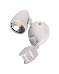 Muro 1 Light LED Floodlight With Sensor White