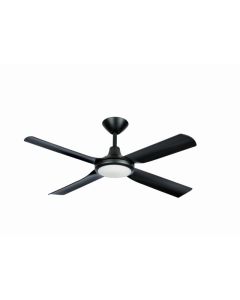 Next Creation DC Ceiling Fan in with CCT Dimmable Light in Black 52" 
