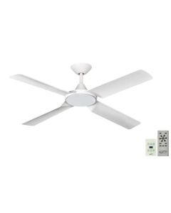 New Image DC Ceiling Fan with Remote and Wall Control White 52"