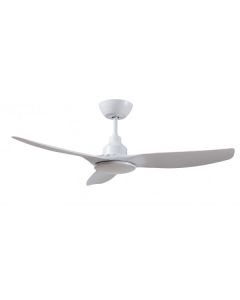 Skyfan DC Ceiling Fan with Remote and 5 step dimmable 20 watt light - White 60"