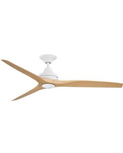 Spitfire 2 White with Natural Blades and Led Light 60" 