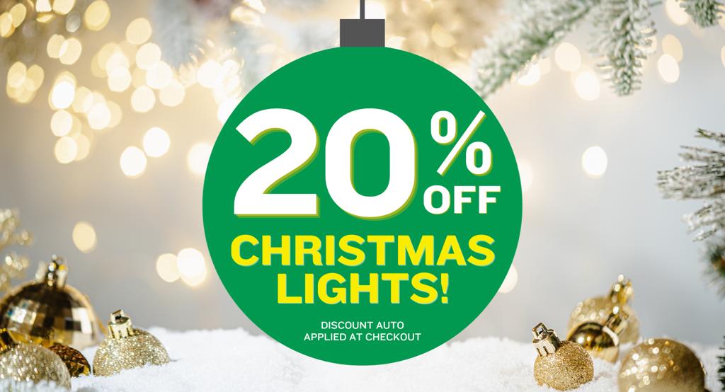 20% OFF CHRISTMAS LIGHTS!*