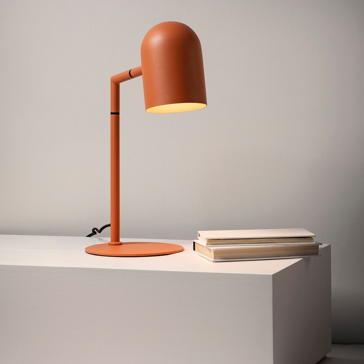 Pia Terracotta Orange Desk Lamp